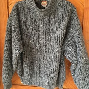 Men’s Grey Cable Pullover